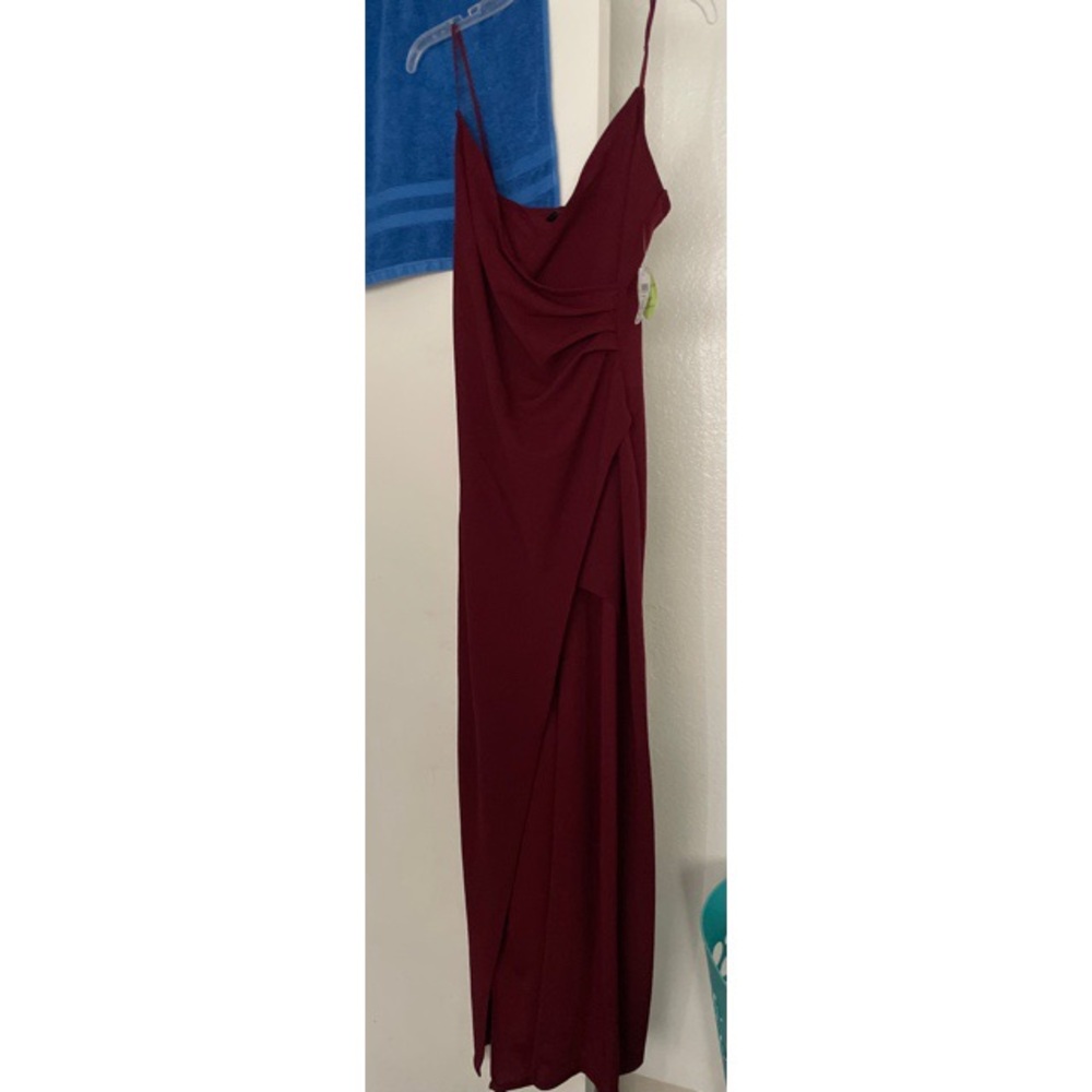 Burgundy dress